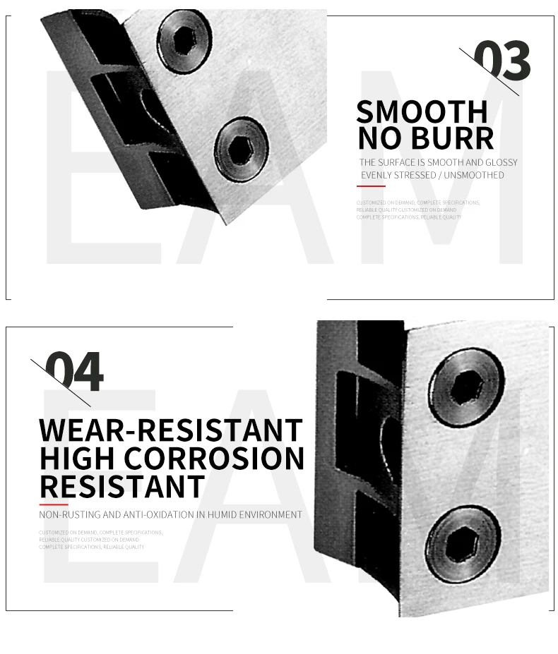 Square stainless steel glass clamp On demand/full specification reliable quality handrail fitting railing accessories