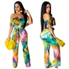 Women fashion clothes floral print jumpsuits and rompers