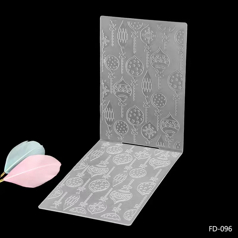 Custom Diy Card Making 3d Plastic Embossing Folders Embossed Folder For