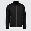Custom hot cake good quality wind proof soft shell polyester lining cotton rib satin bomber jacket