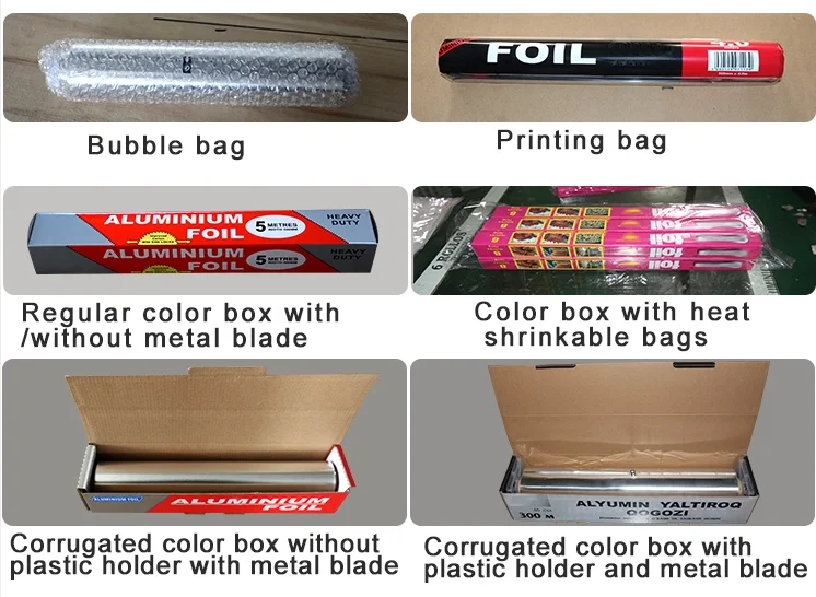  Household 9mic 10 mic 11mic 12 mic 13mic  14 Micron Food Grade Aluminium Foil For Kitchen Use
