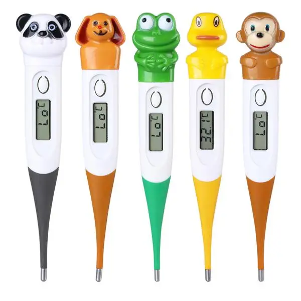 Cartoon Electronic Baby Adult Thermometer Soft Head Household Digital Thermometer