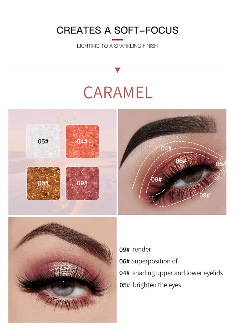 Domani Beauty Long Lasting Gold Custom Private Label Glitter Loose Pigment Cheap Red Makeup 11colors Single Eye Shadow Eyeshadow