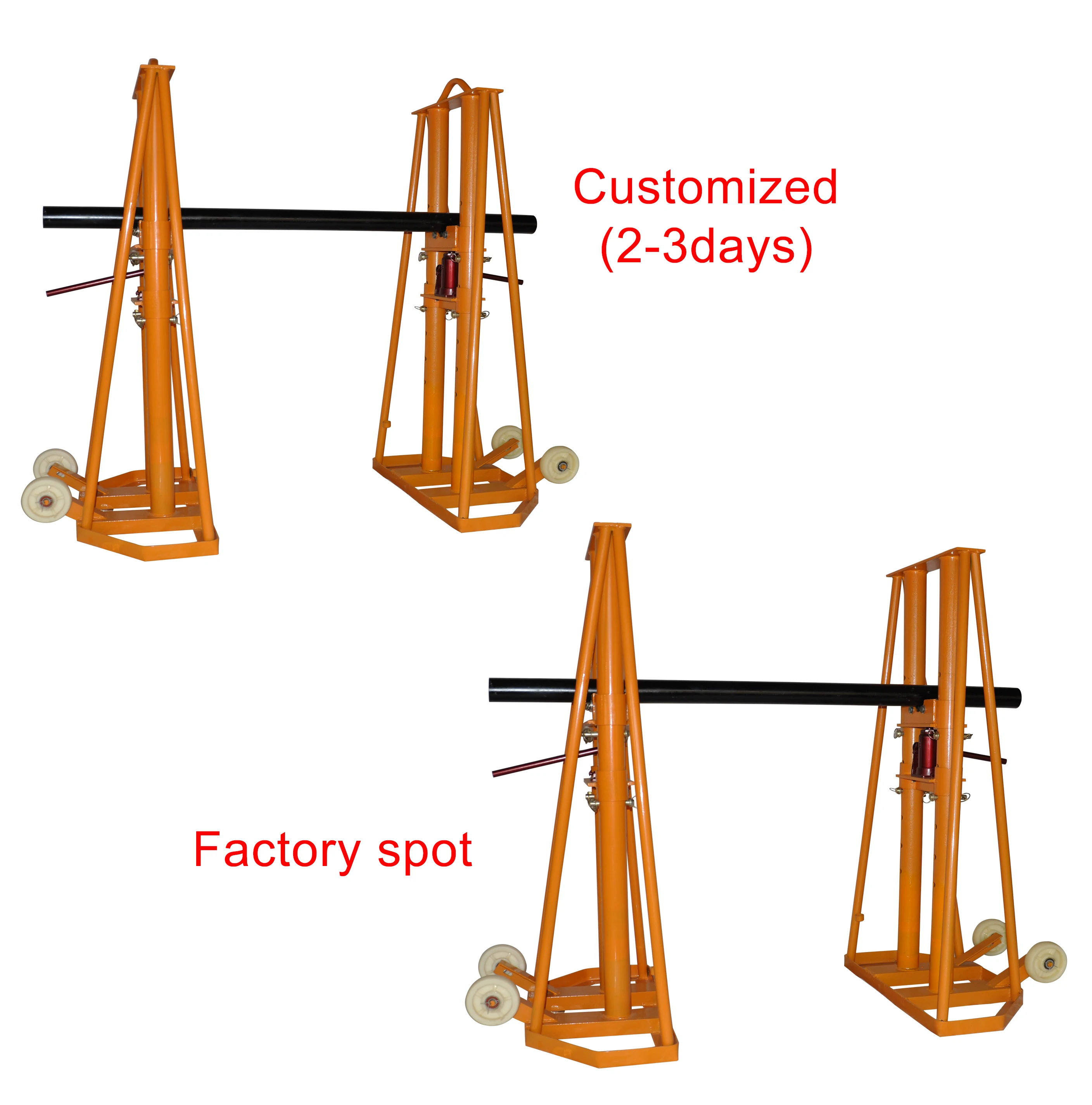 512ton Hydraulic Cable Reel Drum Jack Stand For Large Cable Tray Wire Reel Jack Stand Payoff