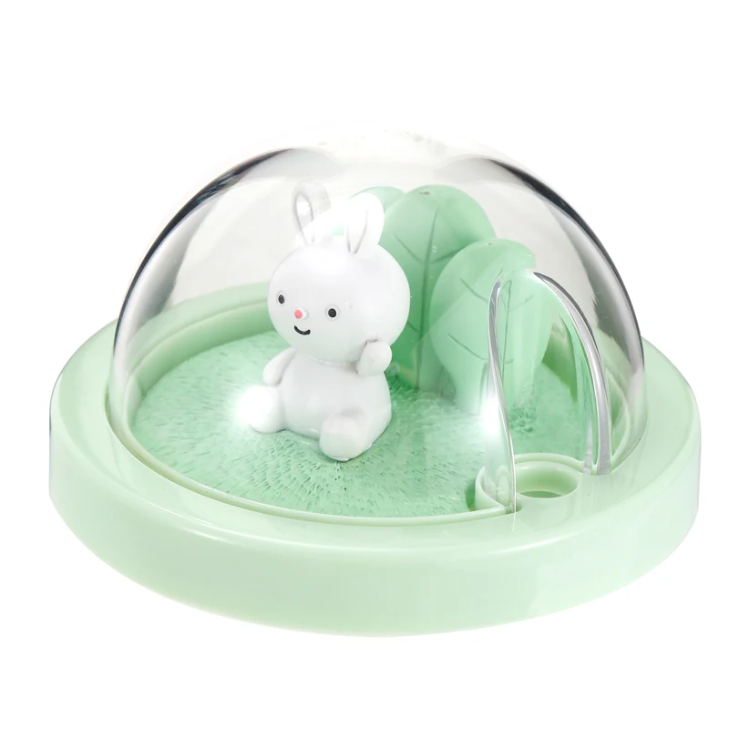 bpa免费透明饮水防漏杯水瓶儿童旅行野营卡通玻璃兔杯