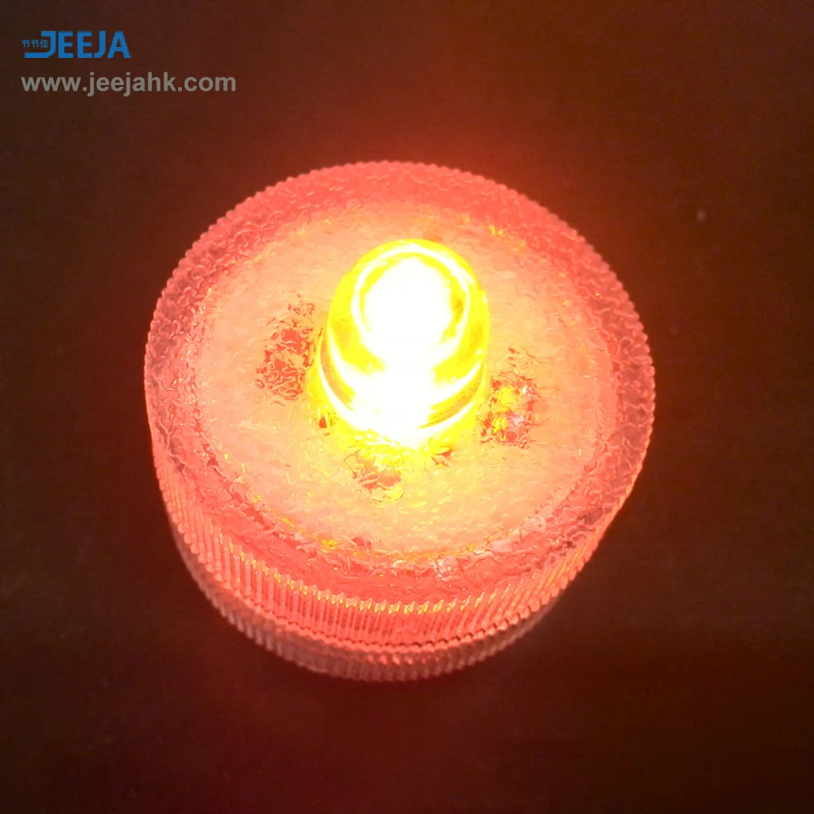 JEEJA orange operated battery votive candles bulk best led tea lights for wholesales