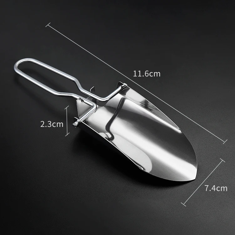 China Manufacturer Professional New Stainless Steel  mini folding garden Shovel