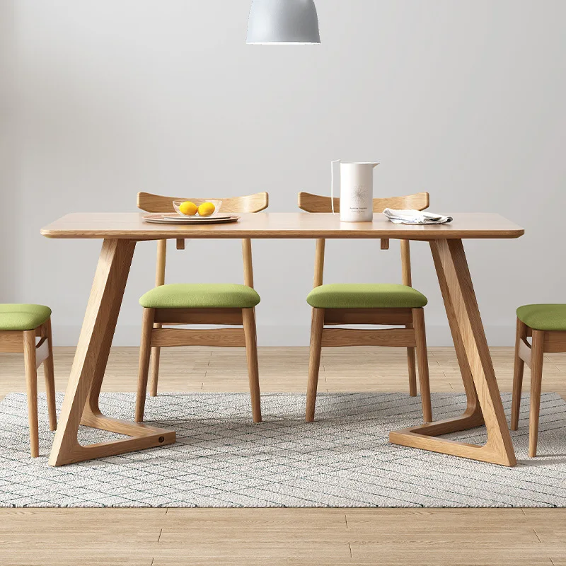product-BoomDear Wood-art wood dining table restaurant for 4 seater home use suites funky stylish re