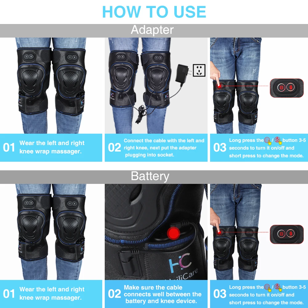 Hailicare Best Selling Heating Joint Therapy Arthritis Knee Massager With Vibration.jpg