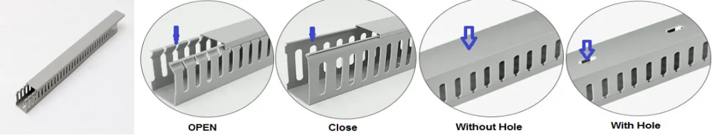Slotted wire duct