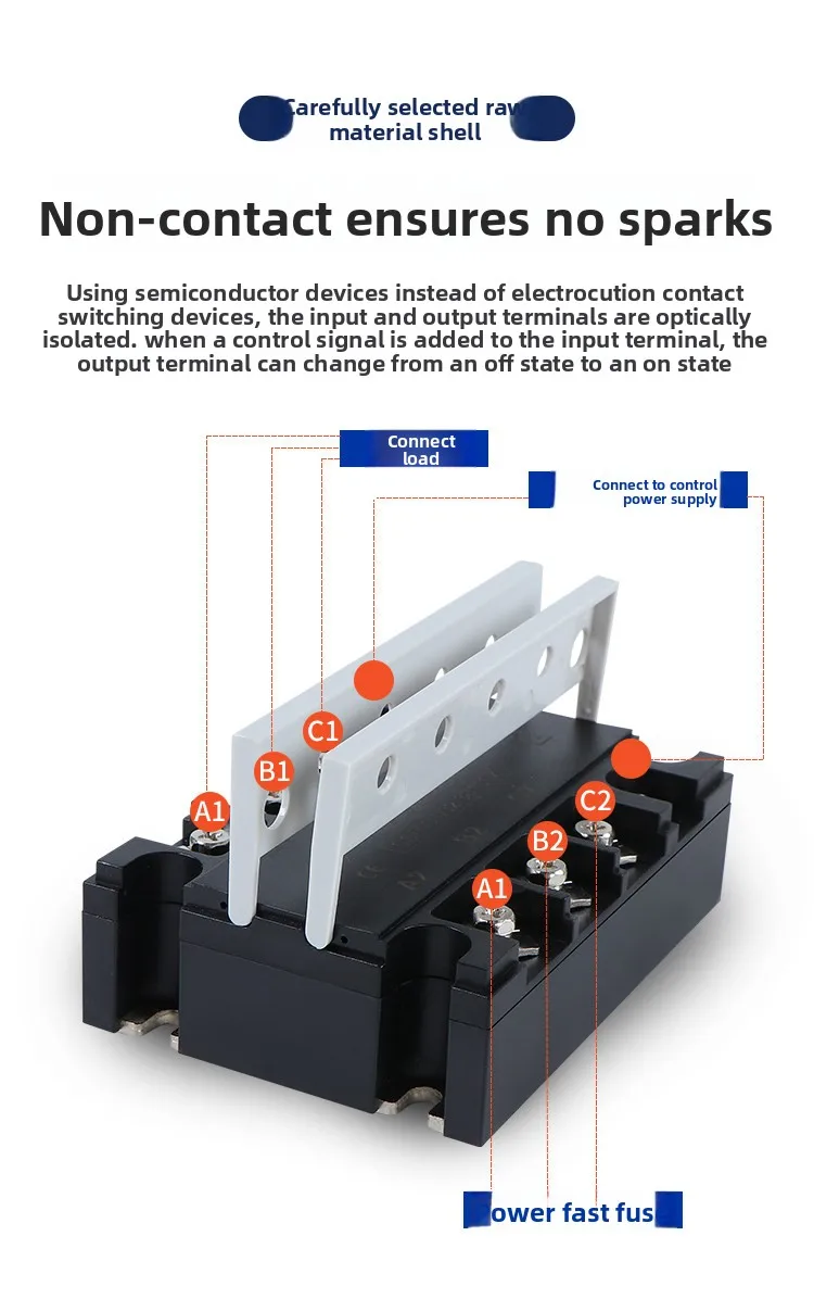 Solid State Relay DC Input 12V 24V/220/380V Three-phase JGX3 SSR-3 032 38100Z DC Control AC Module details
