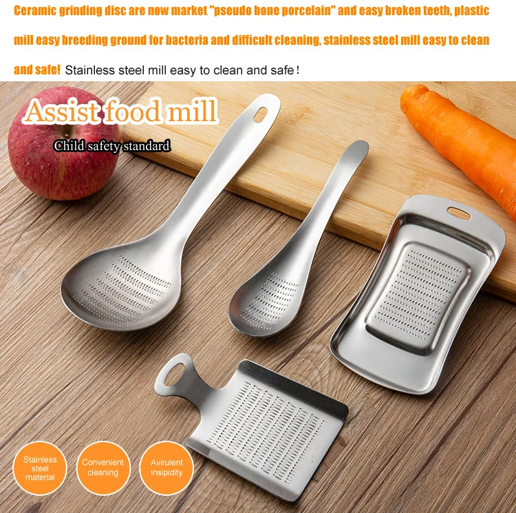 Kitchen Tool Grinder Spoon Stainless Steel Ginger Grater Spoon Grind Wasabi  Garlic Grater - China Kitchen Tools and Kitchen price