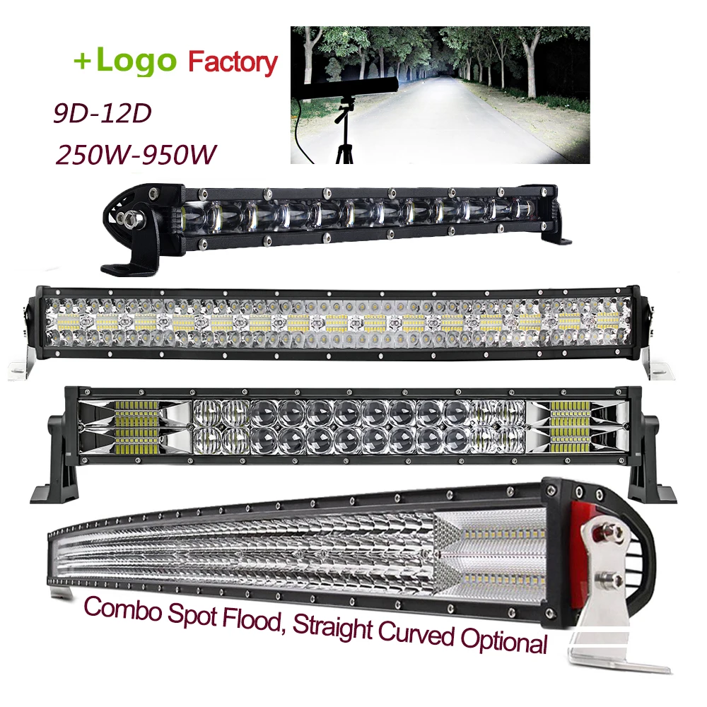 

led bar curved,5 Pieces, Black