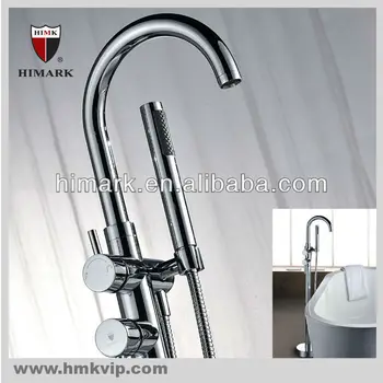 Floor Mounted Freestanding Tub Faucet With Handheld Buy Tub