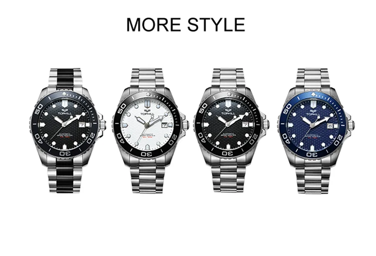 10 Atm Water Resistant Stainless Steel Automatic Diver/dive Mechanical ...