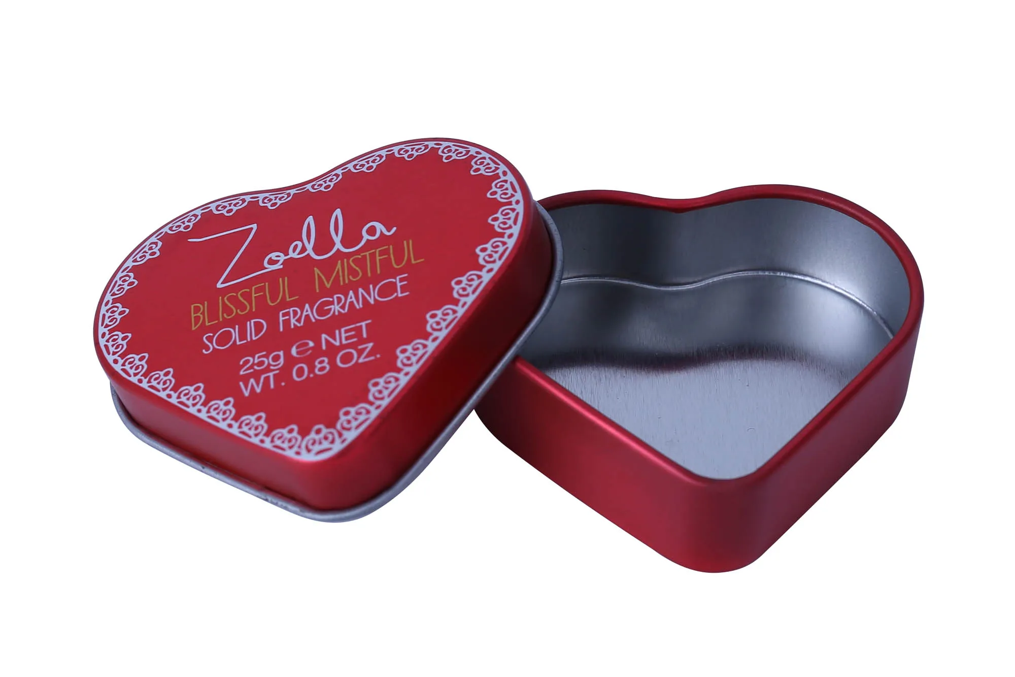 Bodenda hot sale factory price  heart shaped  gift tin  box  packing  small metal boxes