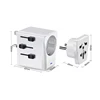 Newest design usb wall outlet eu socket uk plug for travel use