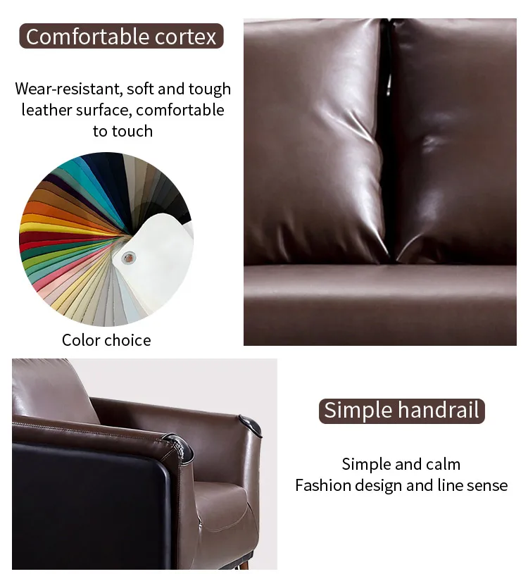 Pengpai Low Price Lazy Boy Genuine 3 2 1 Tufted Leather Set Sofa