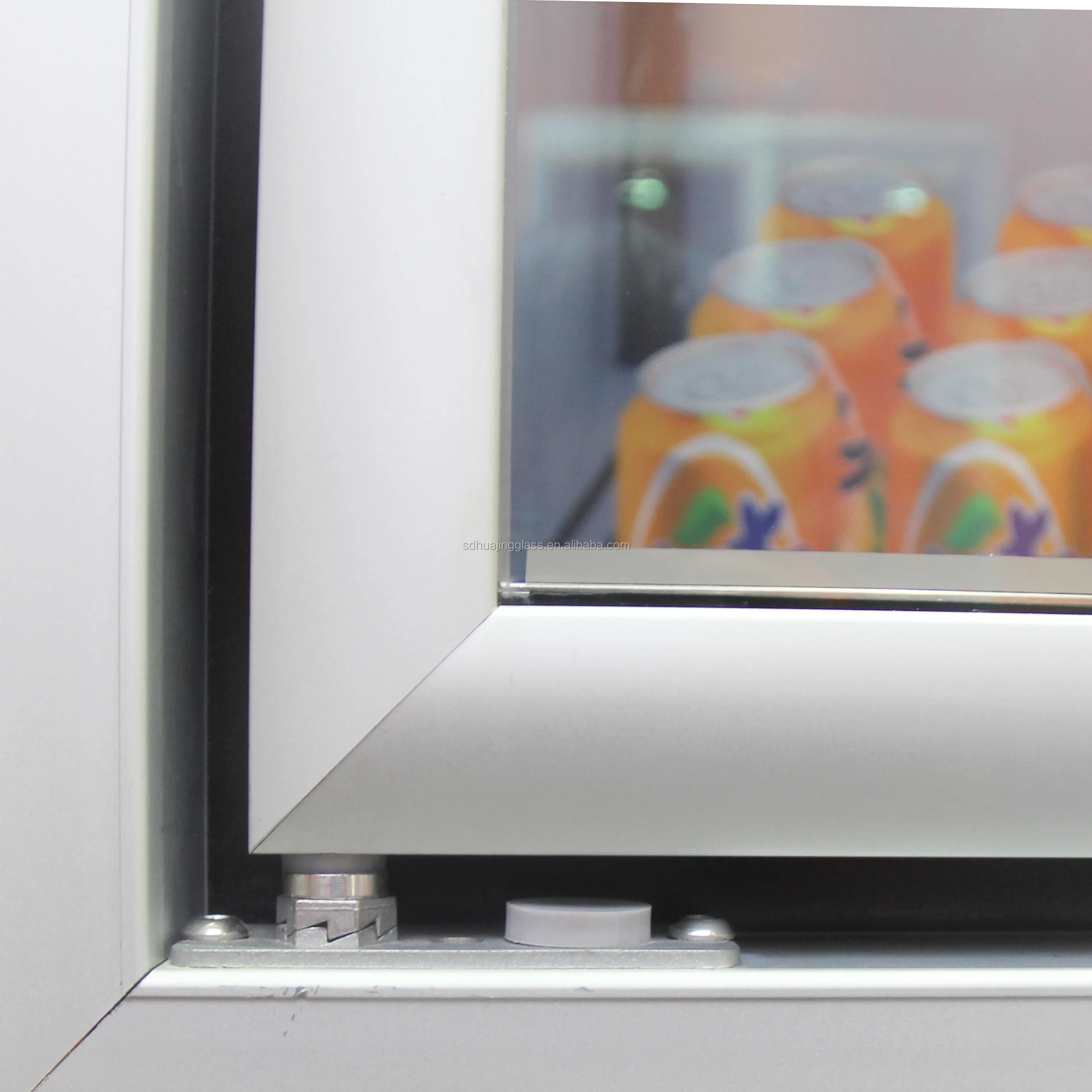 Cold Solution Anti Fog Walk In Cooler Glass Door With Shelving