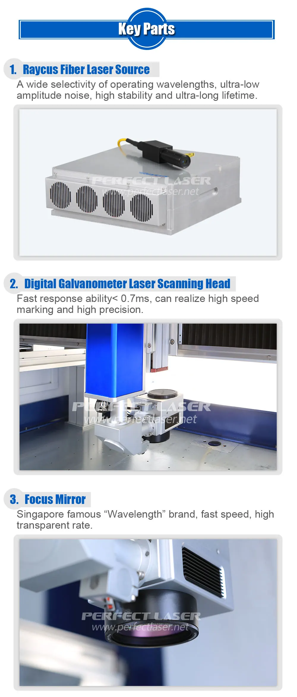 3D Large Format Dynamic Focusing Galvo RAYCUS Metal Laser Marking Machine Etching Machine