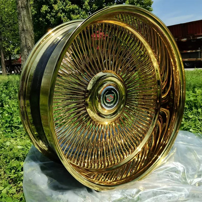 Wire Wheels Rims 22inch Gold Wire Wheels For Car Alloy Wheels - Buy ...