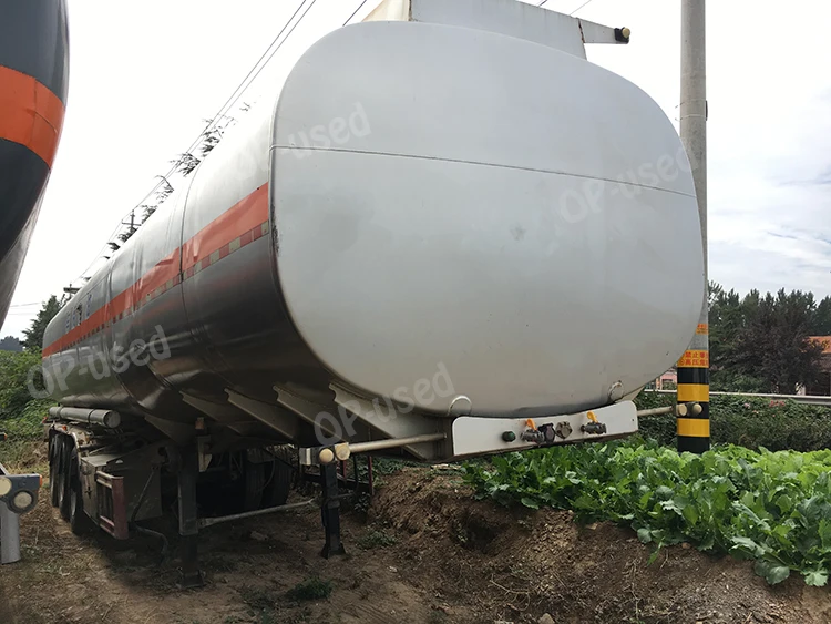 Second Hand Used 4000050000 Liters Fuel Milk Tanker Truck Trailer For