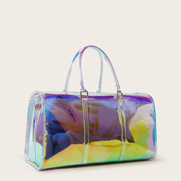 China supplier fashion handbags for women hologram duffle bags gym unisex