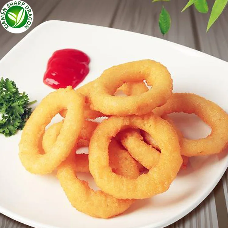 洋葱圈热卖iqf油炸产品批发冷冻白色瓷器球a级食用黄色sd散装包装洋葱