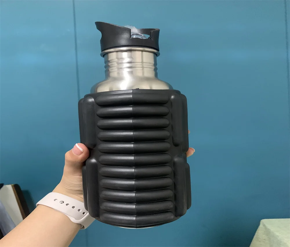 Stainless Steel Foam Roller Water Twoinone Foam Roller Water Bottle