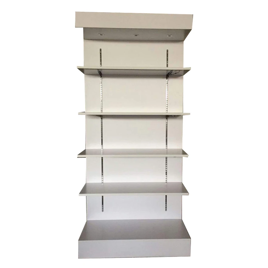 Supermarket Retail Melamine Surface Panels Shelf Showcase Cabinet With ...