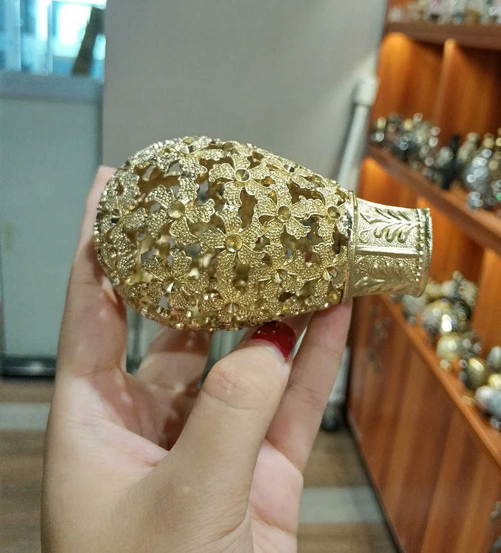 Wholesale Curtain Rod Price Gold Color Metal End Caps Finial Curtain