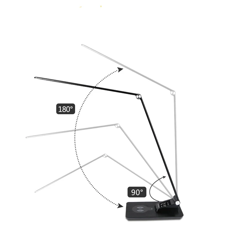 led lamp with wireless charging