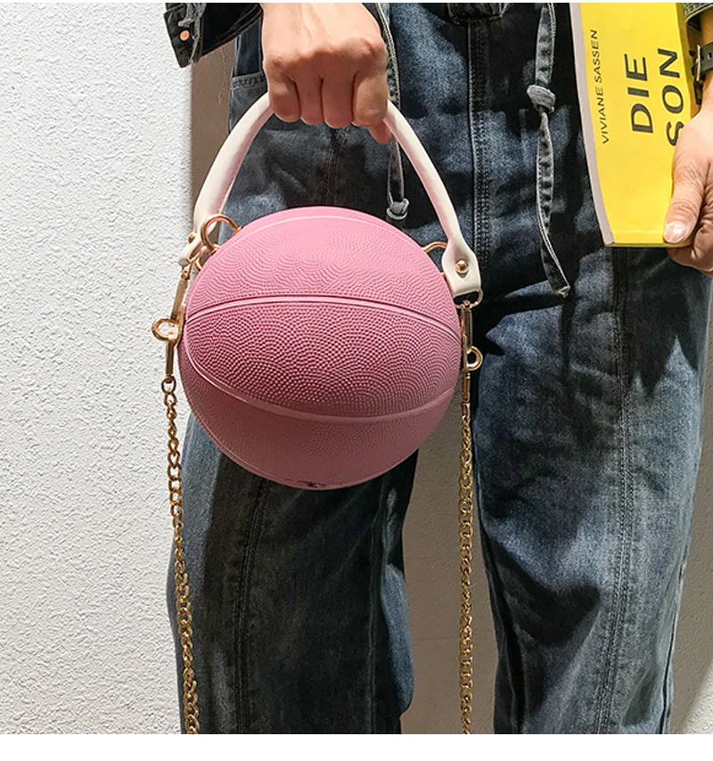 basketball pink purse