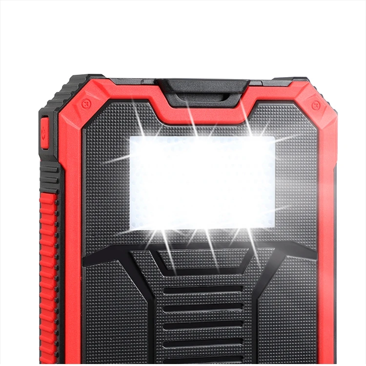 Solar Power Bank 15000mAh Portable Power Bank Solar Phone Charger Fast Charger Dual USB for Smartphones Tablet - ANKUX.COM