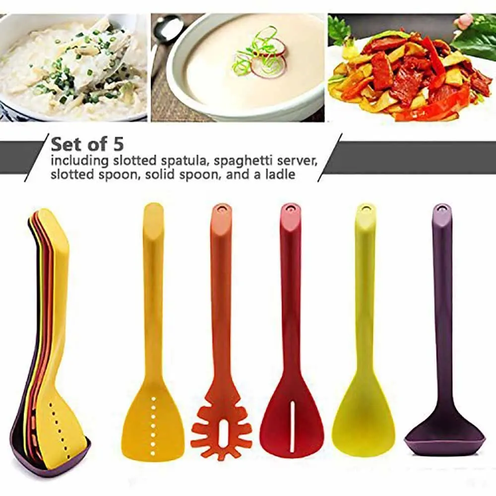 5piece Compact Nesting Kitchen Utensil Set Nest Utensils Nylon