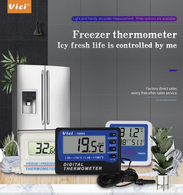 Hygiplas Digital Fridge/Freezer Thermometer