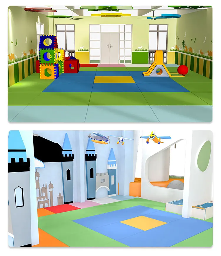 Moetry Non Toxic Baby Foam Play Mat Pvc Leather Soft Playmat For