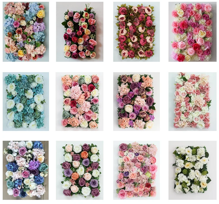 Artificial Silk Rose Flower Panels Wall Decoration Rose Buy