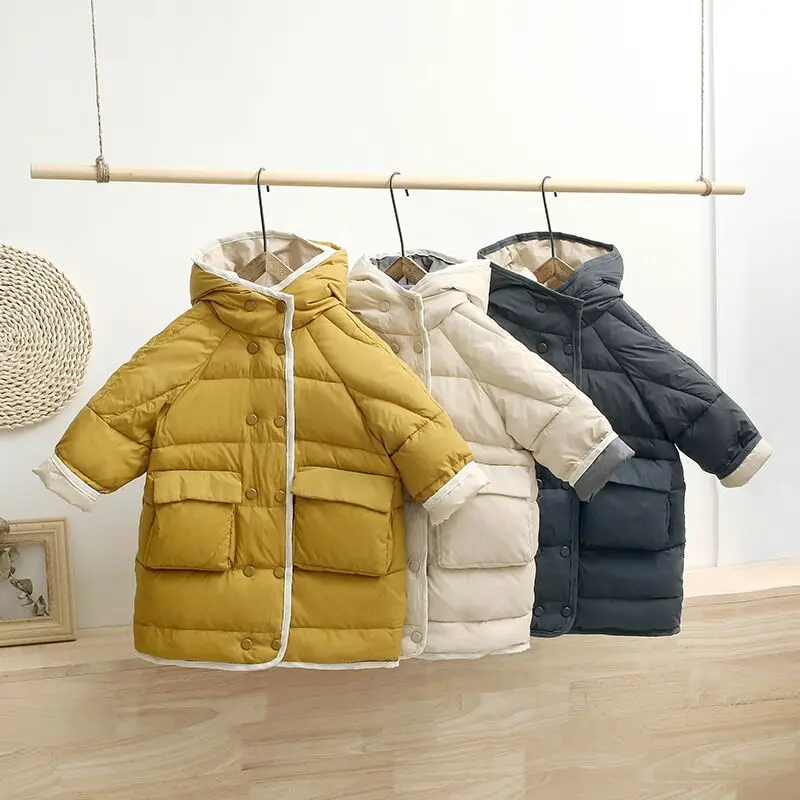 
New Design Kids Cute Fashion White Duck Down Jacket Healthy Eco-friendly Warm Down Jacket For Children 