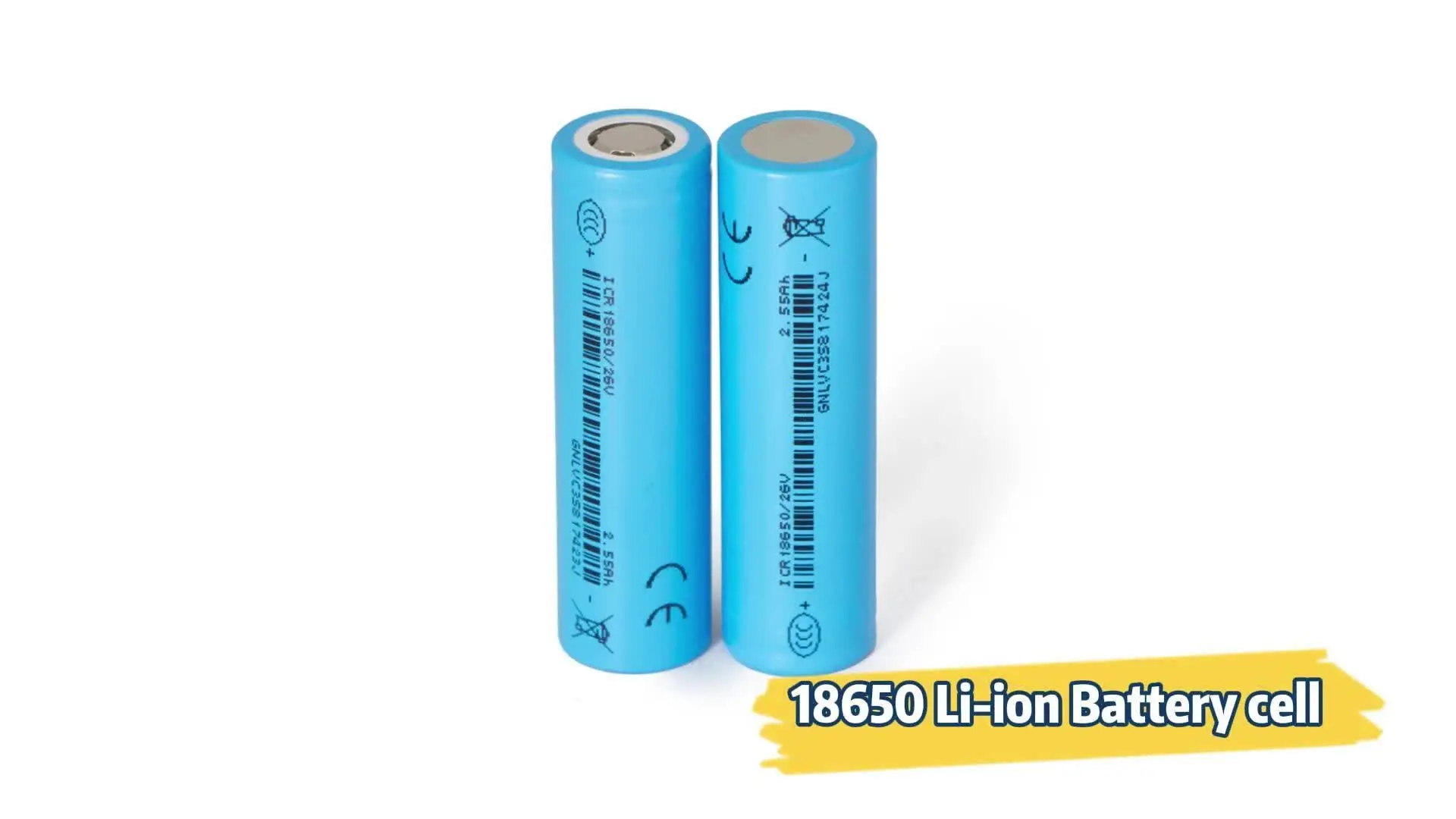 Grade a 18650 26v 2550mah 3.6v Ternary Lithium Battery for