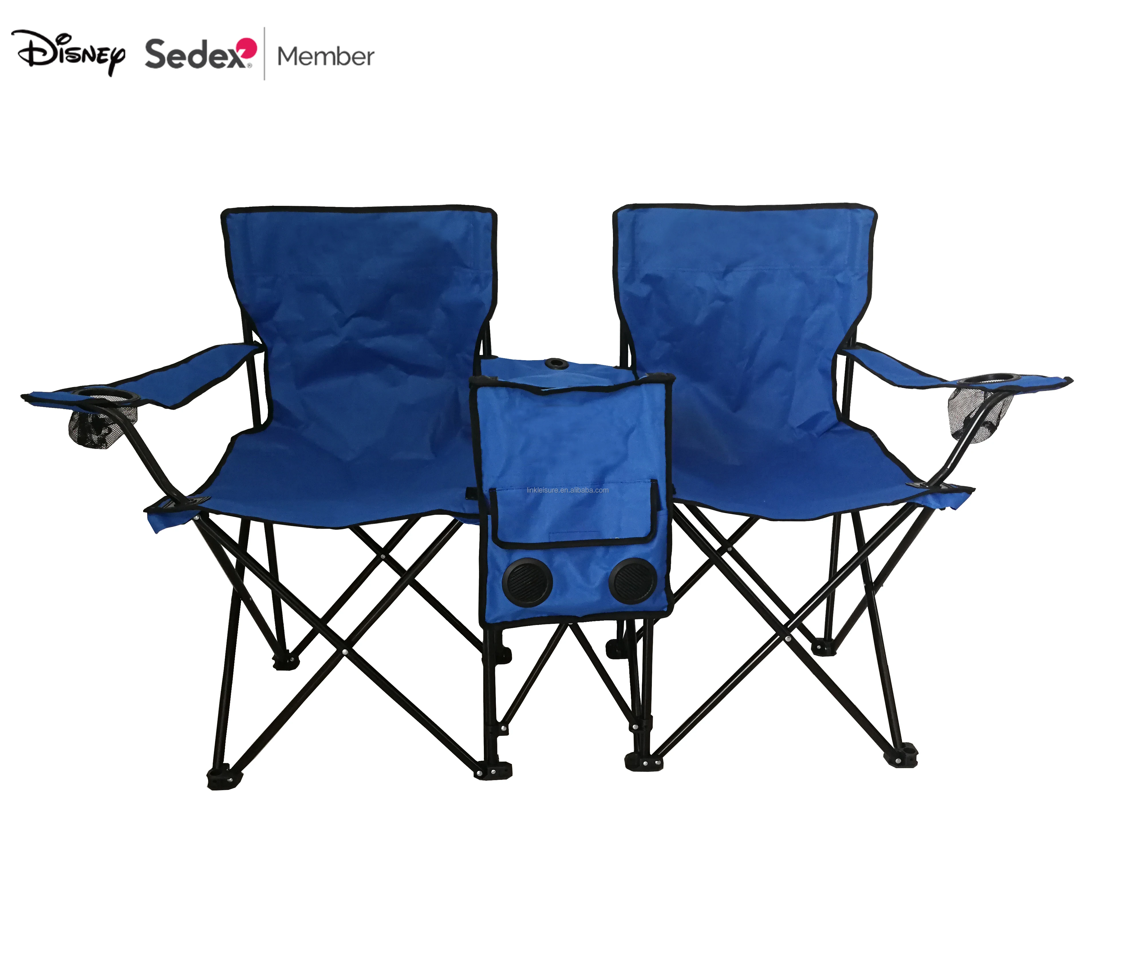 Double Folding Camping Beach Chair With Table Cooler And Speaker Buy Camping Chair