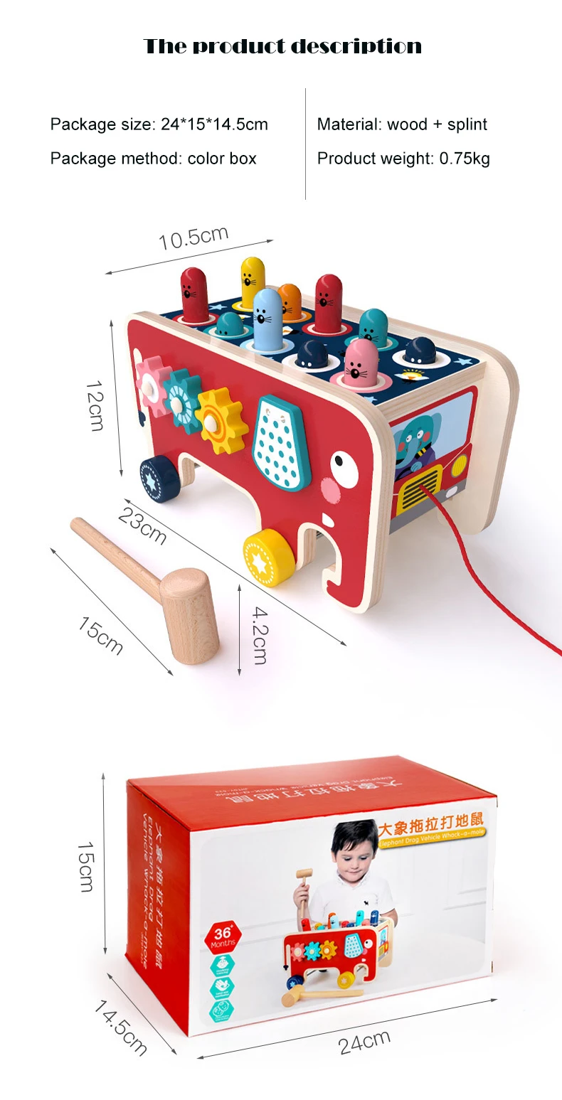 Hotselling Kids Wooden Toys 2020 Online Baby Whackamole Kids Toy