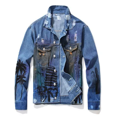 OEM Factory Wholesale High Quality Fashion Style Jean Jacket Designer Funky Denim Jacket