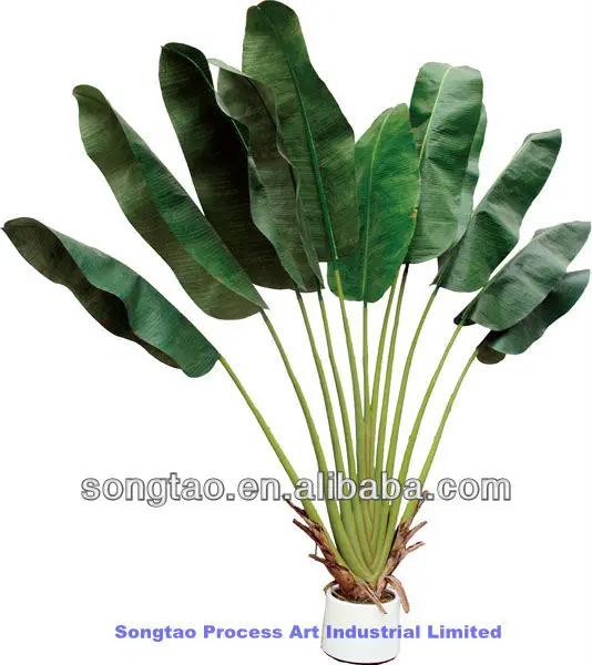 China Supplier Artificial Bonsai Banana Tree Artificial Banana Leaf
