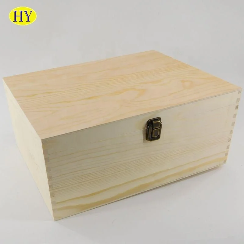 Custom Pine Jewelry Boxes Large Unfinished Wooden Box Wholesale Buy