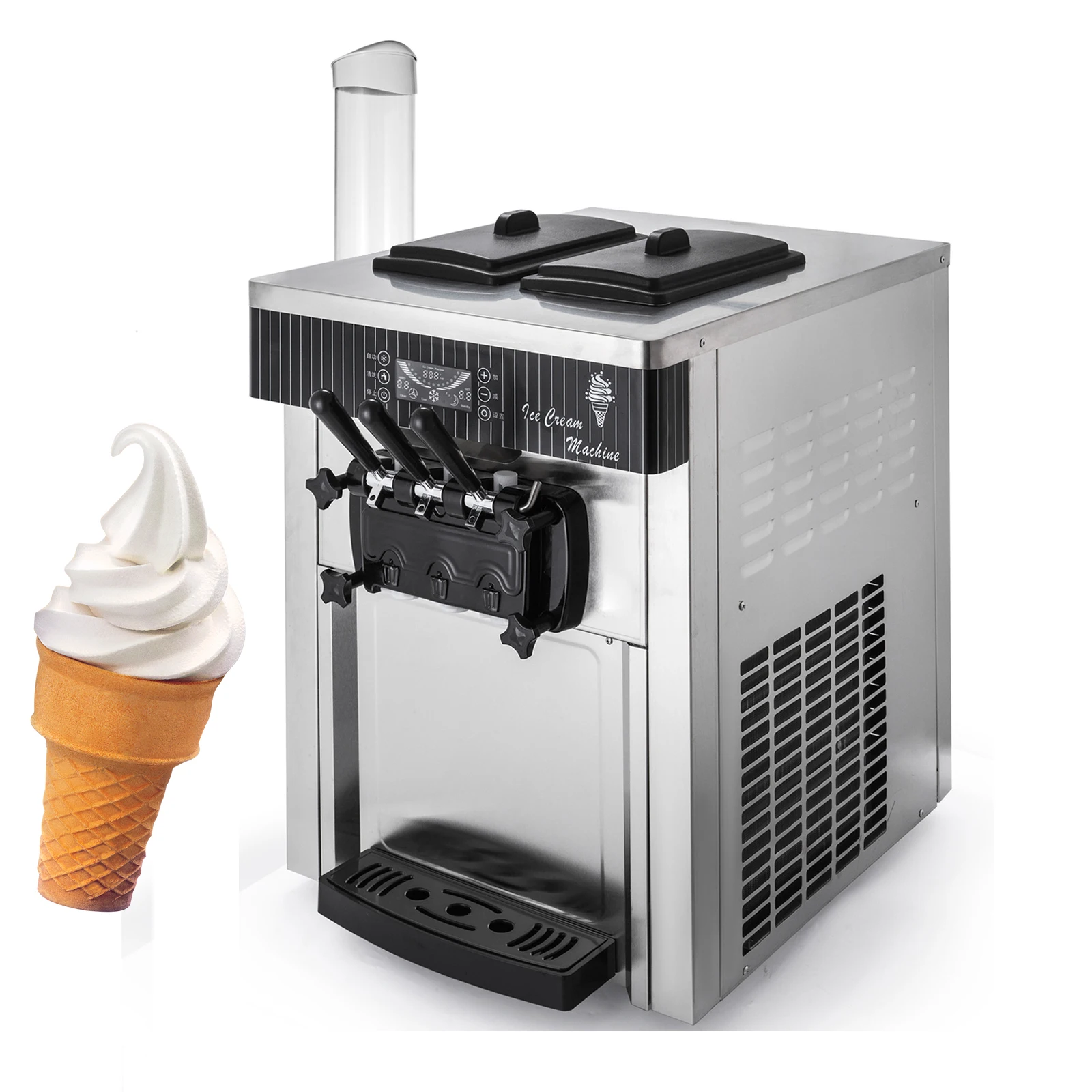Small ice cream maker/three flavors ice cream machine   WT/8613824555378