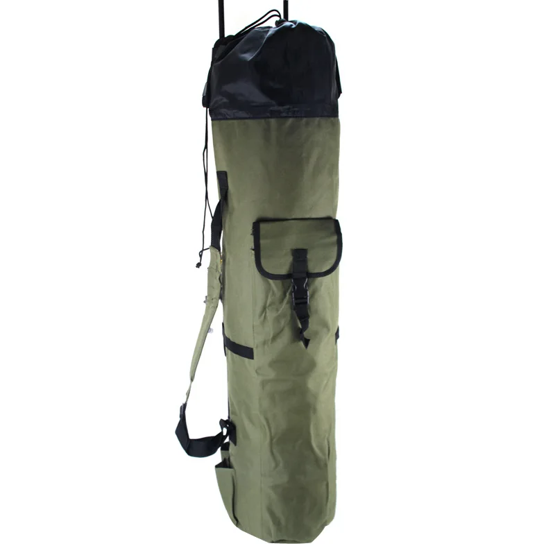 Portable Large Capacity Durable Fishing Rod Carrier Bag,Multi Purpose Cylinder Fishing Tool Bag