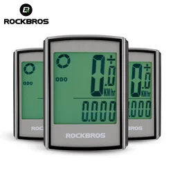 Rockbros Wholesale Waterproof Bicycle Computer Lcd Backlight Stopwatch Wireless Cycling Bike Computer Speedometer Odometer