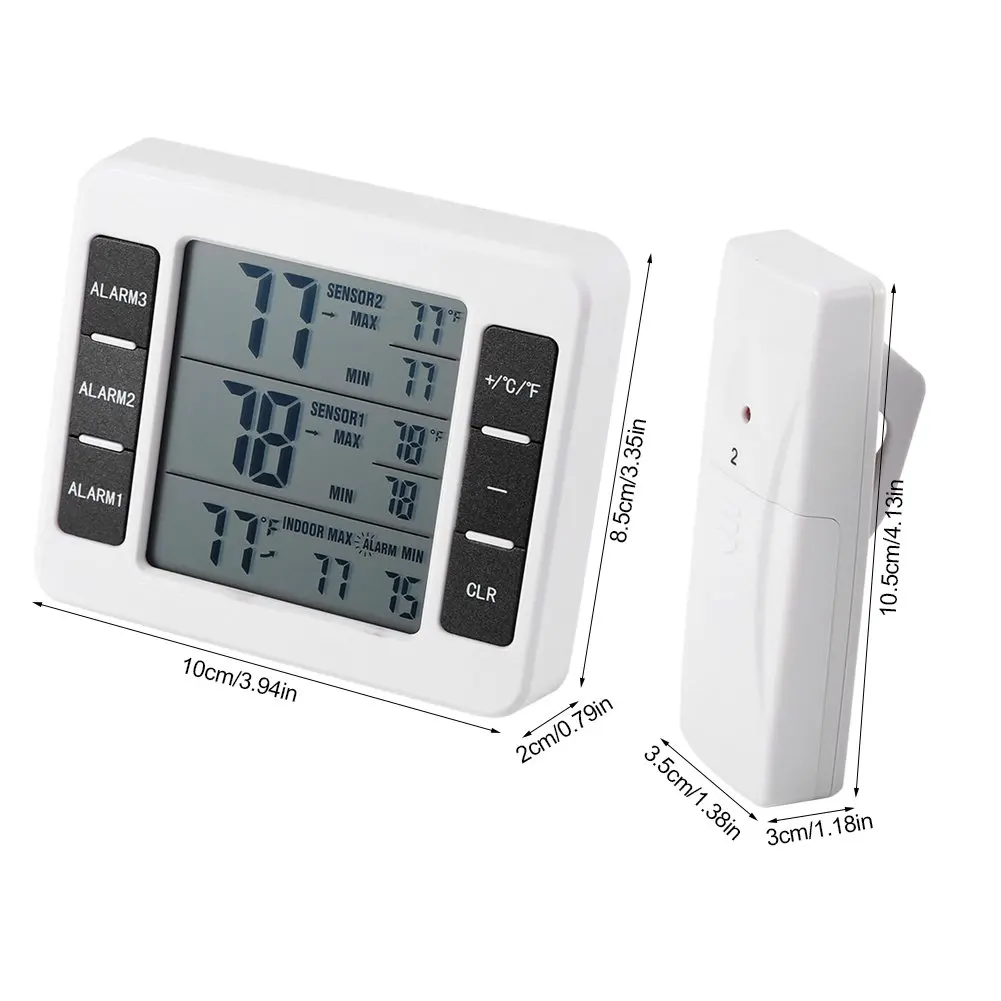 Электронные термометры с беспроводным датчиком. Звуковой термометр with alarm. термометр с 4 мя беспроводными датчиками. термометр с беспроводным датчиком. термометр с сигнализацией.