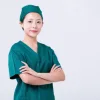 Free sample melt-blow non woven fabric disposable surgical gown short sleeve medical gown for doctors